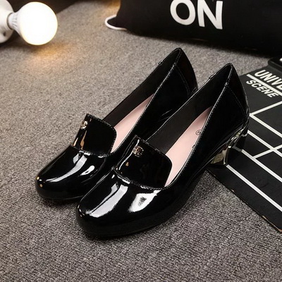 CHANEL Shallow mouth Block heel Shoes Women--010